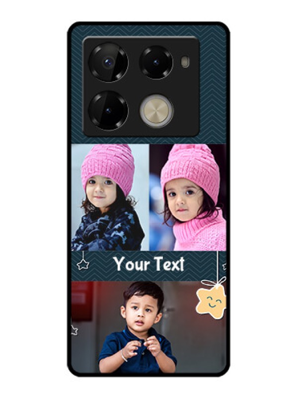 Custom Infinix Note 40 Pro 5G Custom Glass Phone Case - Hanging Stars Design