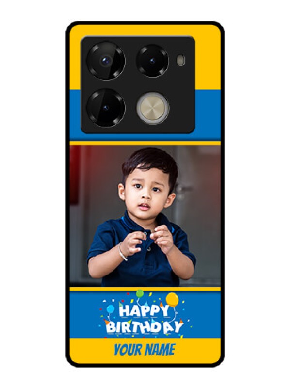 Custom Infinix Note 40 Pro 5G Custom Glass Phone Case - Birthday Wishes Design