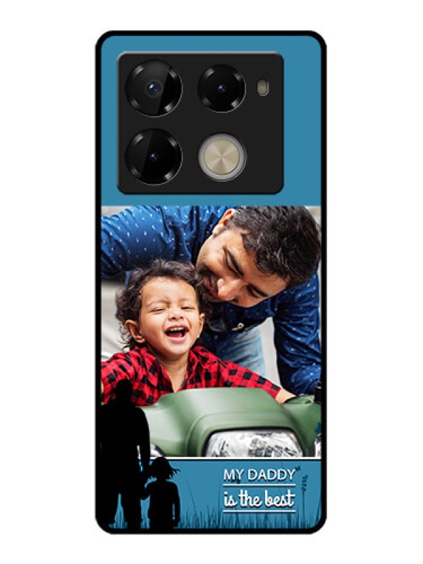 Custom Infinix Note 40 Pro 5G Custom Glass Phone Case - Best Dad Design