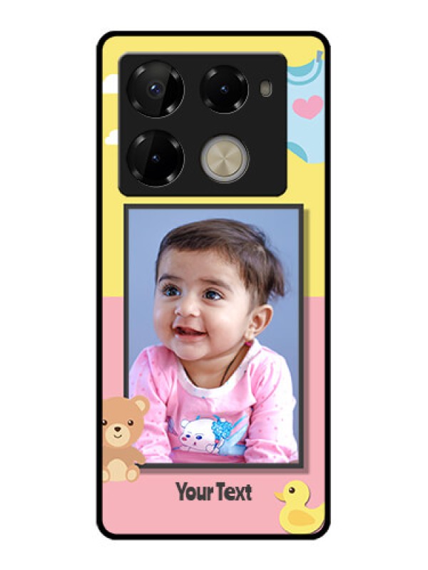 Custom Infinix Note 40 Pro 5G Custom Glass Phone Case - Kids 2 Color Design