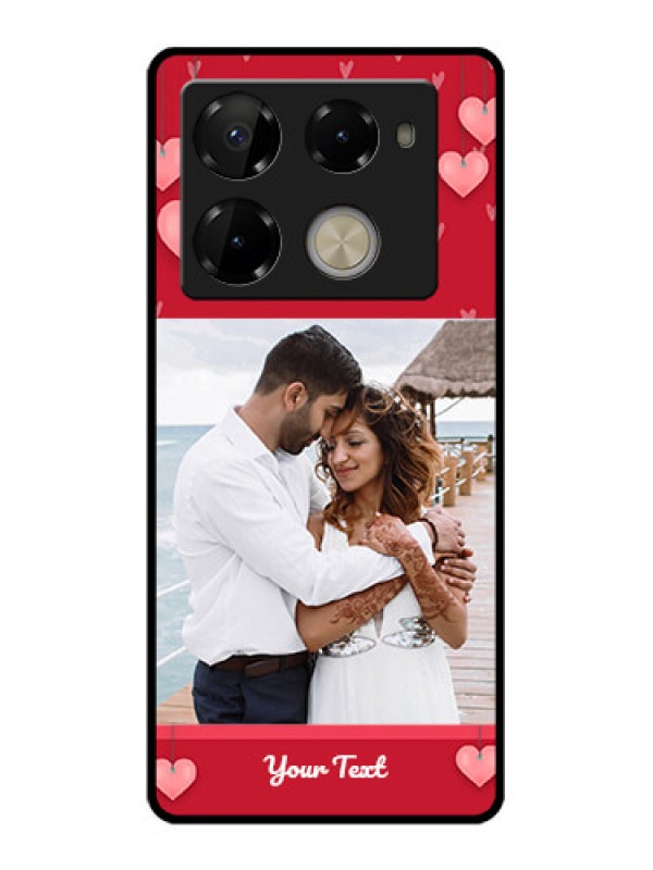 Custom Infinix Note 40 Pro 5G Custom Glass Phone Case - Valentines Day Design