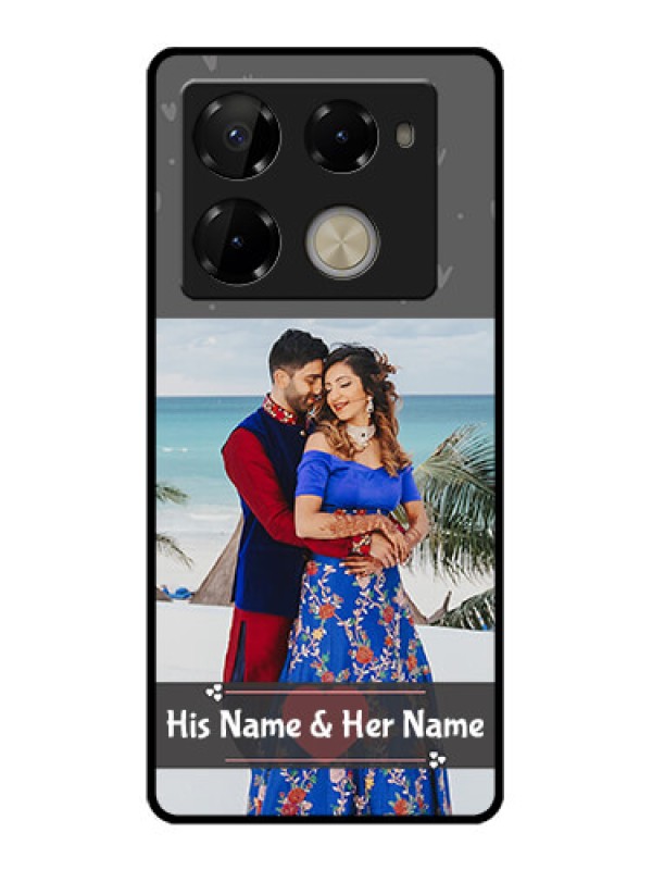 Custom Infinix Note 40 Pro 5G Custom Glass Phone Case - Buy Love Design With Photo Online