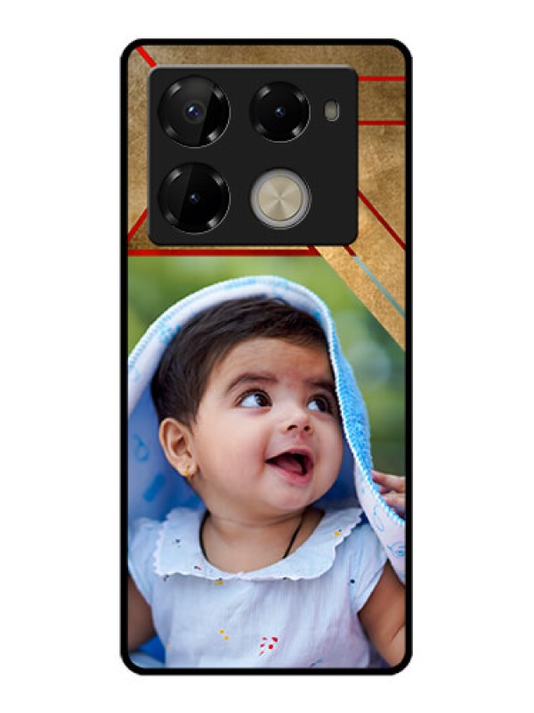 Custom Infinix Note 40 Pro 5G Custom Glass Phone Case - Gradient Abstract Texture Design