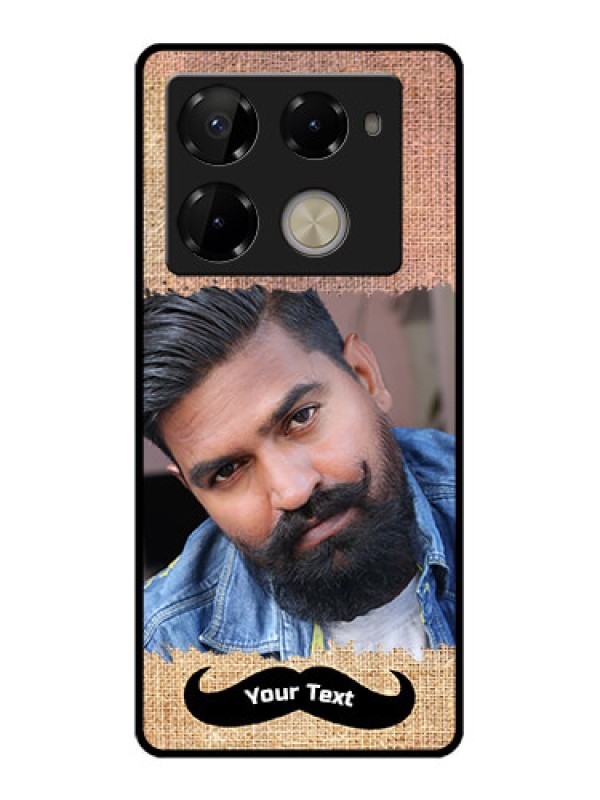 Custom Infinix Note 40 Pro 5G Custom Glass Phone Case - With Texture Design