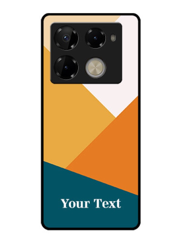 Custom Infinix Note 40 Pro 5G Custom Glass Phone Case - Stacked Multi - Colour Design