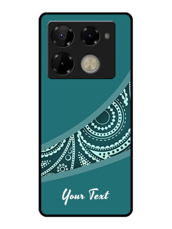 Custom Infinix Note 40 Pro 5G Custom Glass Phone Case - Semi Visible Floral Design