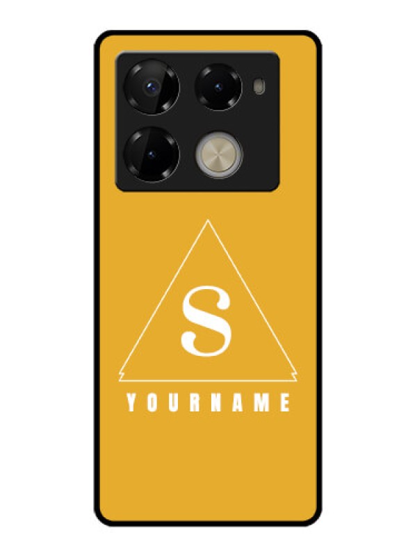 Custom Infinix Note 40 Pro 5G Custom Glass Phone Case - Simple Triangle Design