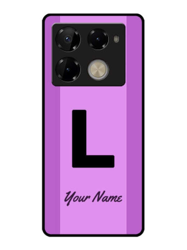 Custom Infinix Note 40 Pro 5G Custom Glass Phone Case - Tricolor Custom Text Design