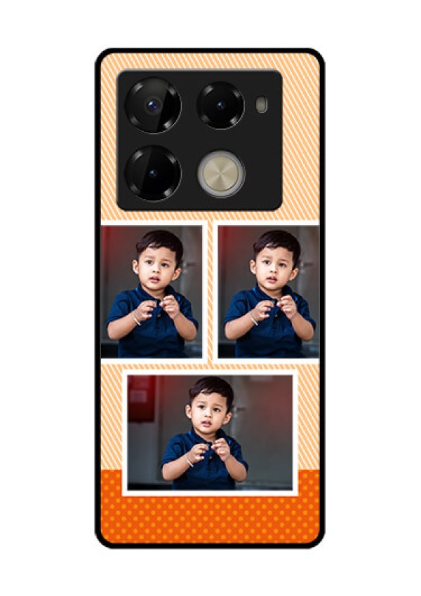 Infinix Note 40 Pro Plus 5G Custom Glass Phone Case - Bulk Photos Upload Design