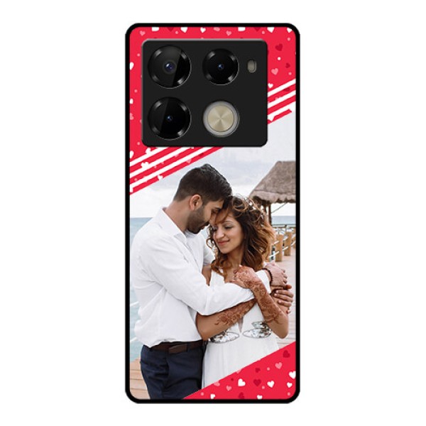 Infinix Note 40 Pro Plus 5G Custom Glass Phone Case - Valentines Gift Design