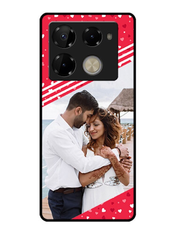 Custom Infinix Note 40 Pro Plus 5G Custom Glass Phone Case - Valentines Gift Design