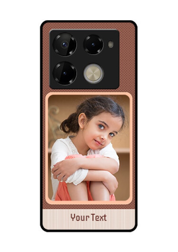 Infinix Note 40 Pro Plus 5G Custom Glass Phone Case - Simple Pic Upload Design