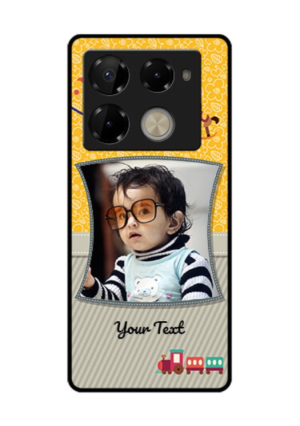 Infinix Note 40 Pro Plus 5G Custom Glass Phone Case - Baby Picture Upload Design