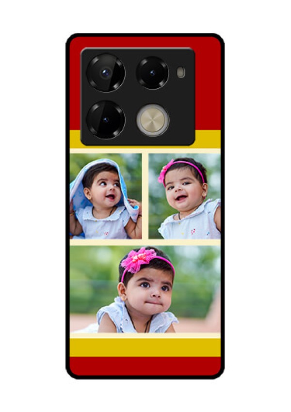 Infinix Note 40 Pro Plus 5G Custom Glass Phone Case - Multiple Pic Upload Design