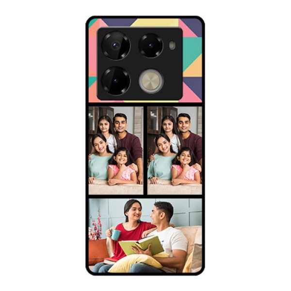 Infinix Note 40 Pro Plus 5G Custom Glass Phone Case - Bulk Pic Upload Design