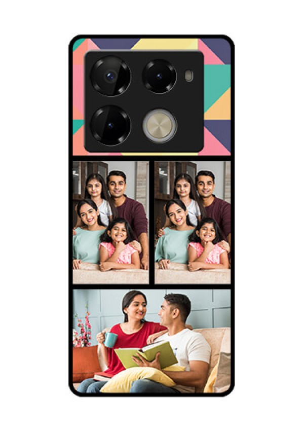 Infinix Note 40 Pro Plus 5G Custom Glass Phone Case - Bulk Pic Upload Design