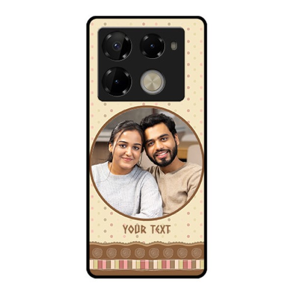 Infinix Note 40 Pro Plus 5G Custom Glass Phone Case - Brown Dotted Mobile Case Design Infinix Note 40 Pro Plus 5G Custom Glass Phone Case - Brown Dotted Mobile Case Design
