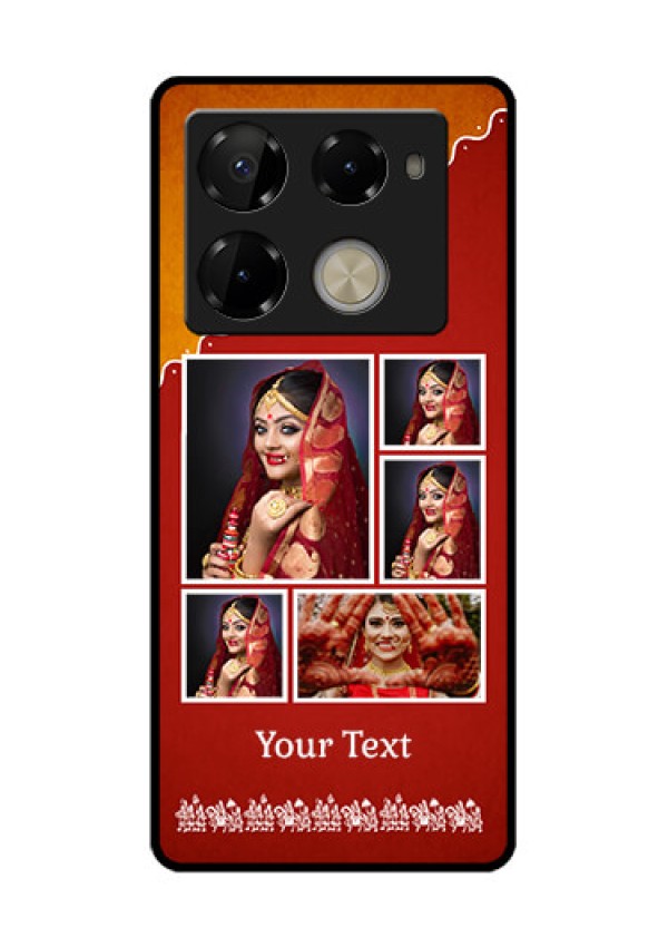 Infinix Note 40 Pro Plus 5G Custom Glass Phone Case - Wedding Pic Upload Design