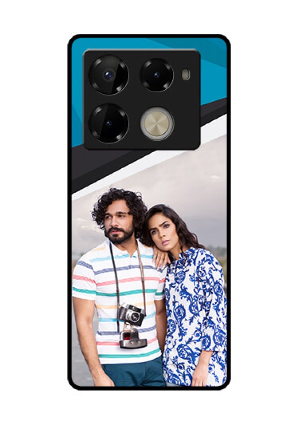 Infinix Note 40 Pro Plus 5G Custom Glass Phone Case - Simple Pattern Photo Upload Design