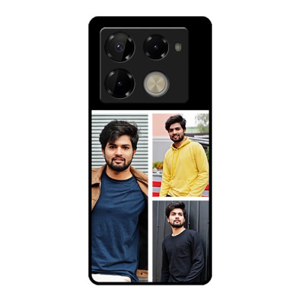 Infinix Note 40 Pro Plus 5G Custom Glass Phone Case - Upload Multiple Picture Design