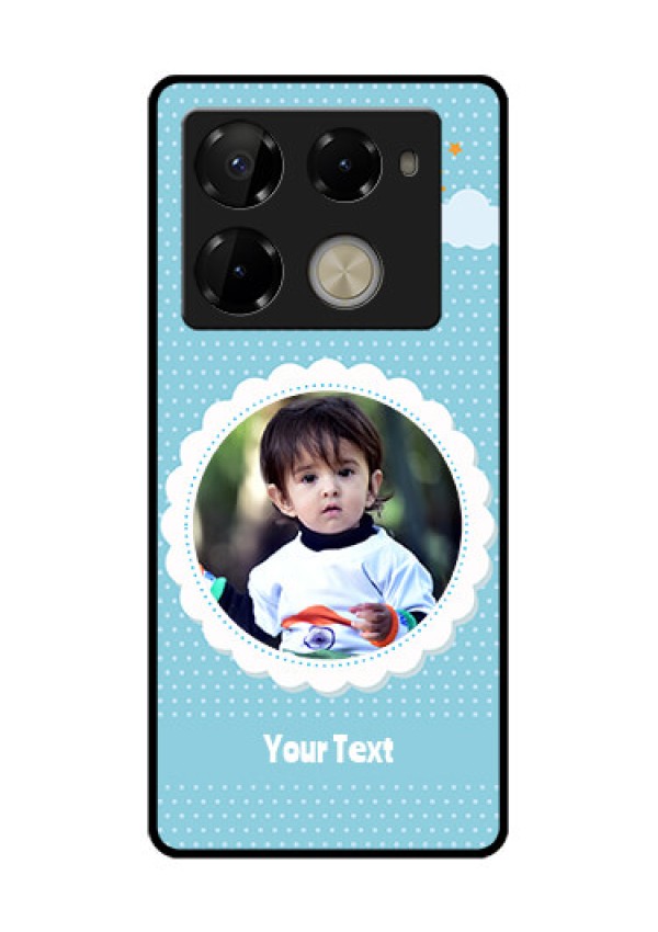 Infinix Note 40 Pro Plus 5G Custom Glass Phone Case - Violet Pattern Design