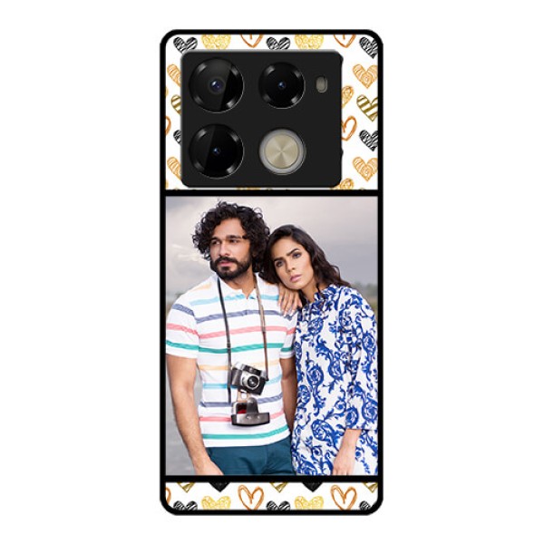 Infinix Note 40 Pro Plus 5G Custom Glass Phone Case - Love Symbol Design