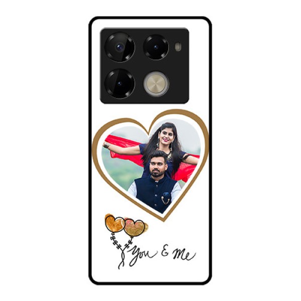 Infinix Note 40 Pro Plus 5G Custom Glass Phone Case - You and Me Design