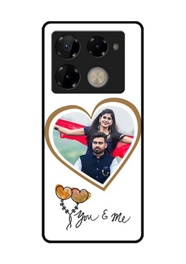 Infinix Note 40 Pro Plus 5G Custom Glass Phone Case - You and Me Design