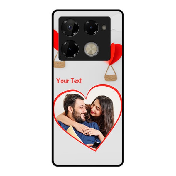 Infinix Note 40 Pro Plus 5G Custom Glass Phone Case - Parachute Love Design