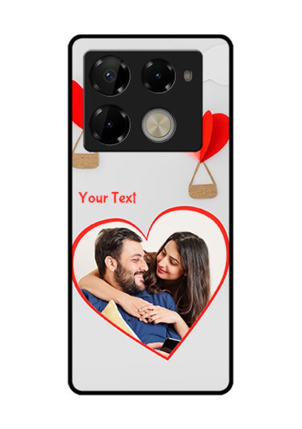 Infinix Note 40 Pro Plus 5G Custom Glass Phone Case - Parachute Love Design