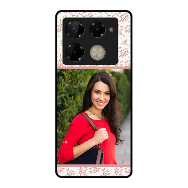 Infinix Note 40 Pro Plus 5G Custom Glass Phone Case - Stunning Floral Design