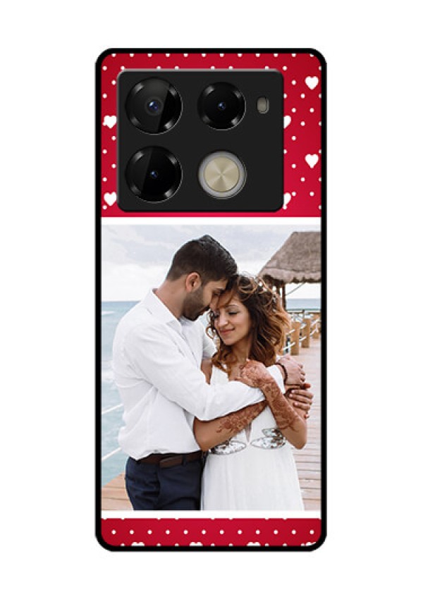 Infinix Note 40 Pro Plus 5G Custom Glass Phone Case - Hearts Mobile Case Design