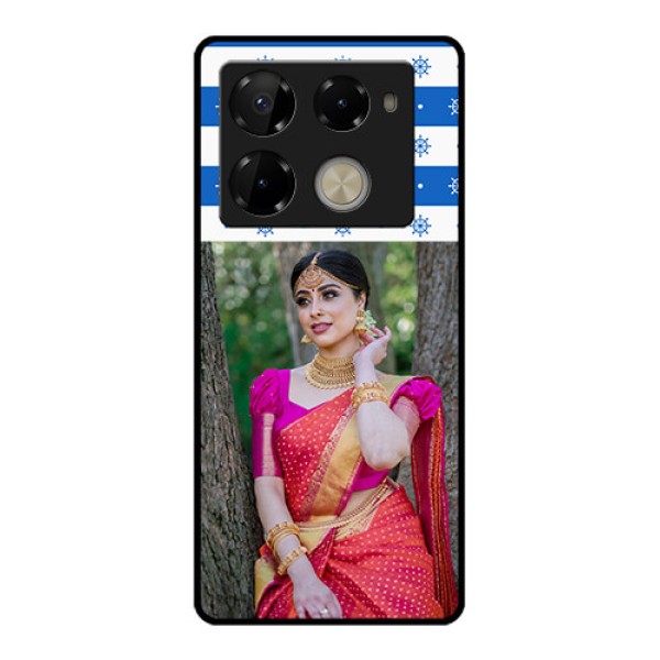 Infinix Note 40 Pro Plus 5G Custom Glass Phone Case - Snow Pattern Design