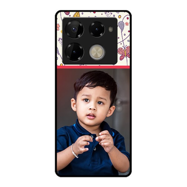 Infinix Note 40 Pro Plus 5G Custom Glass Phone Case - Premium Floral Design