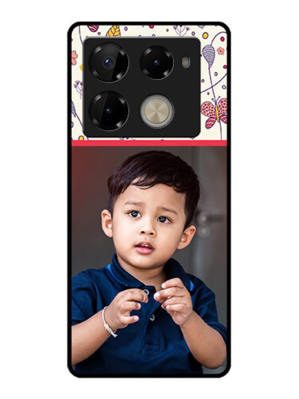 Custom Infinix Note 40 Pro Plus 5G Custom Glass Phone Case - Premium Floral Design