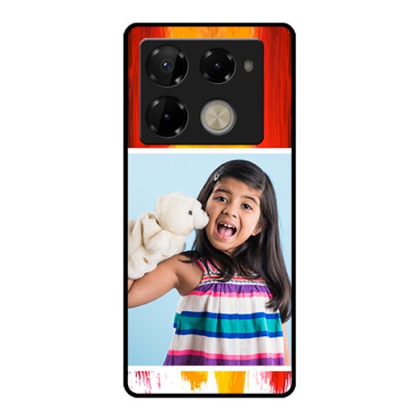 Infinix Note 40 Pro Plus 5G Custom Glass Phone Case - Multi Color Design