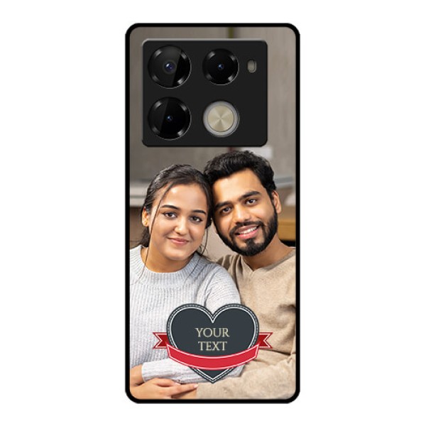 Infinix Note 40 Pro Plus 5G Custom Glass Phone Case - Just Married Couple Design Infinix Note 40 Pro Plus 5G Custom Glass Phone Case - Just Married Couple Design
