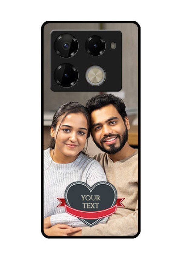 Infinix Note 40 Pro Plus 5G Custom Glass Phone Case - Just Married Couple Design