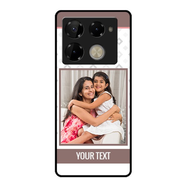 Infinix Note 40 Pro Plus 5G Custom Glass Phone Case - Simple Diamond Design Infinix Note 40 Pro Plus 5G Custom Glass Phone Case - Simple Diamond Design
