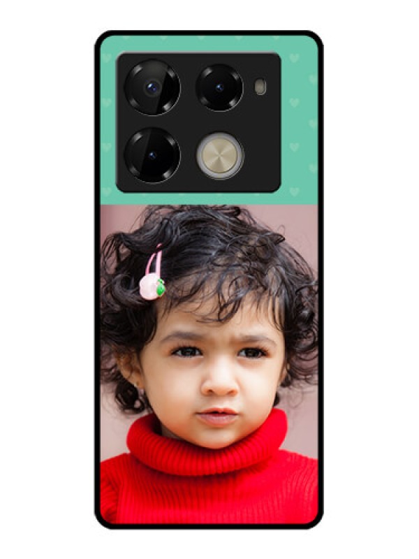 Custom Infinix Note 40 Pro Plus 5G Custom Glass Phone Case - Lovers Picture Design