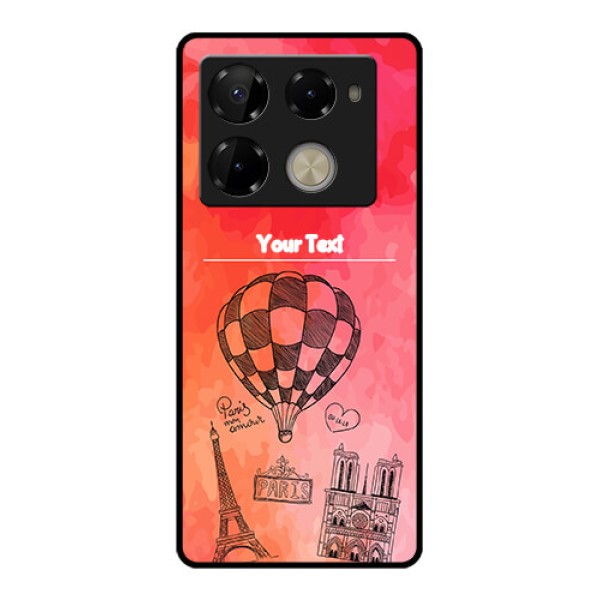 Infinix Note 40 Pro Plus 5G Custom Glass Phone Case - Paris Theme Design