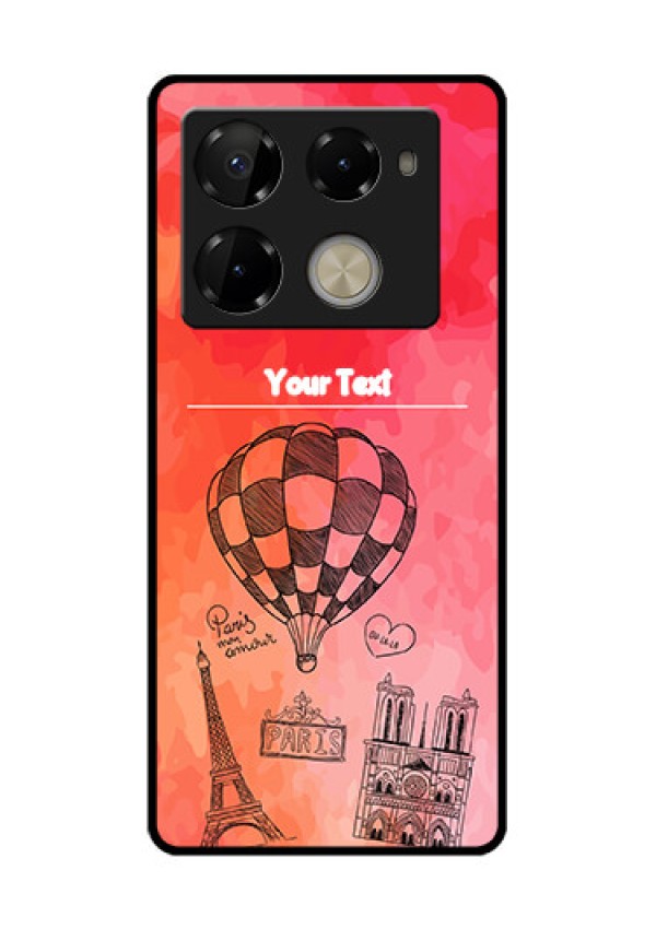 Infinix Note 40 Pro Plus 5G Custom Glass Phone Case - Paris Theme Design