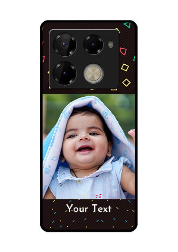 Infinix Note 40 Pro Plus 5G Custom Glass Phone Case - With Confetti Birthday Design