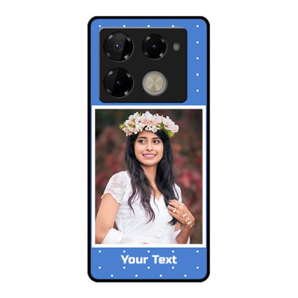 Infinix Note 40 Pro Plus 5G Custom Glass Phone Case - Polka Dots Design