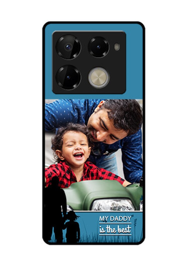 Infinix Note 40 Pro Plus 5G Custom Glass Phone Case - Best Dad Design