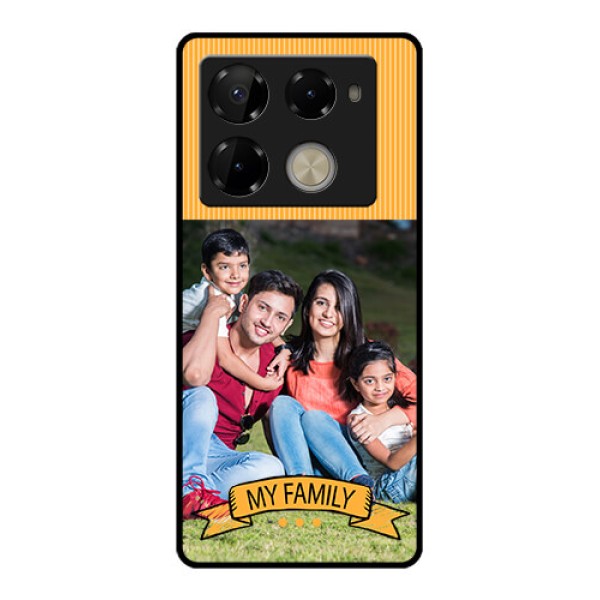 Infinix Note 40 Pro Plus 5G Custom Glass Phone Case - My Family Design
