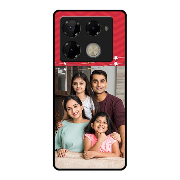 Infinix Note 40 Pro Plus 5G Custom Glass Phone Case - Happy Family Design
