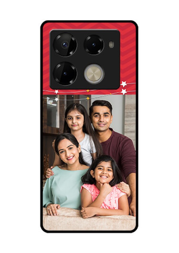 Infinix Note 40 Pro Plus 5G Custom Glass Phone Case - Happy Family Design