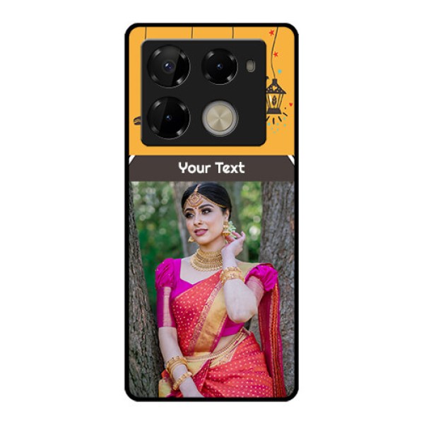 Infinix Note 40 Pro Plus 5G Custom Glass Phone Case - With Family Picture And Icons