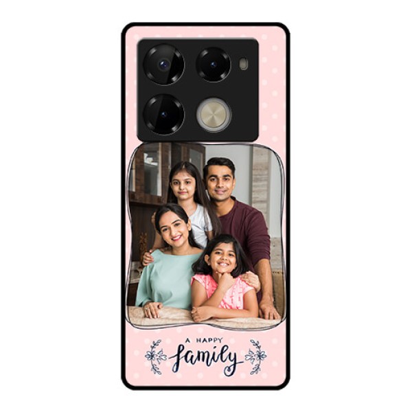 Infinix Note 40 Pro Plus 5G Custom Glass Phone Case - Family With Dots Design Infinix Note 40 Pro Plus 5G Custom Glass Phone Case - Family With Dots Design